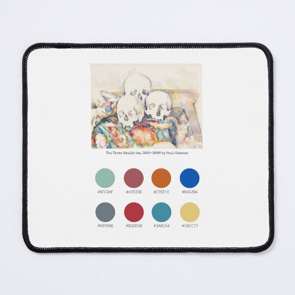 Item preview, Colour Palette of The Three Skulls (ca. 1902–1906) by Paul Cézanne designed and sold by CoffeewithAnh.