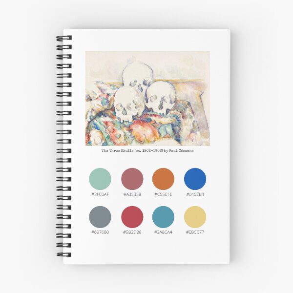 Item preview, Colour Palette of The Three Skulls (ca. 1902–1906) by Paul Cézanne designed and sold by CoffeewithAnh.