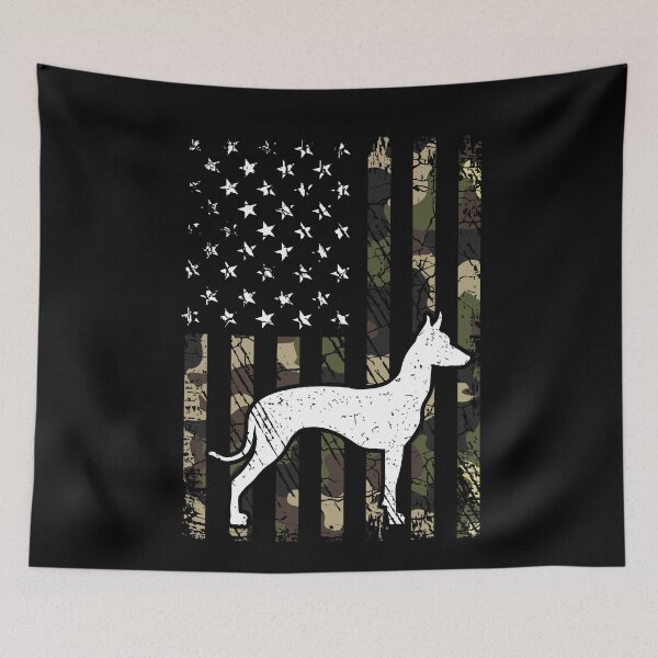 Item preview, Xoloitzcuintli Camouflage USA Flag designed and sold by rafaeltto.