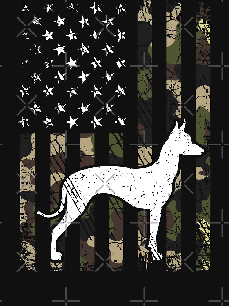 Imagen 7 de 7, Camiseta clásica con la obra Xoloitzcuintli Camouflage USA Flag, diseñada y vendida por rafaeltto.