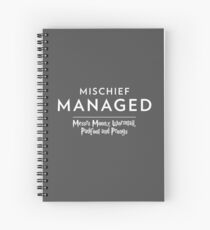 Mischief Managed Spiral Notebook