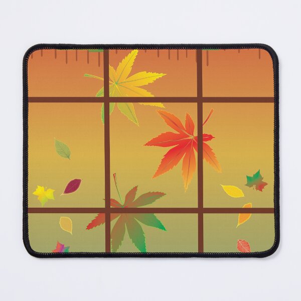 Item preview, Falling Leaves on Window Pane designed and sold by QueenieLamb.