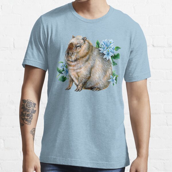 Capybara with Water Hyacinth Essential T-Shirt