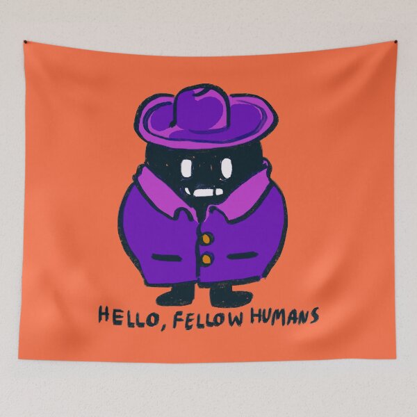 Item preview, I draw krobus in cinema disguise / hello fellow humans / stardew valley designed and sold by RansRoom.