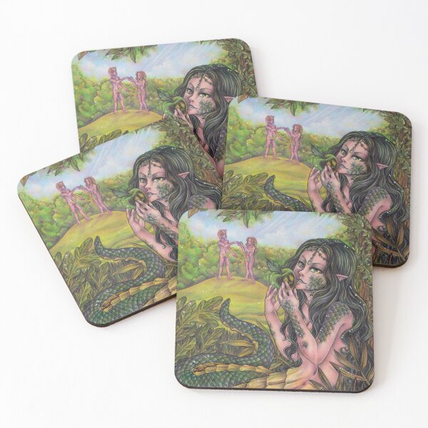 Item preview, Beat with Apple in the Garden of Eden, Adam and Eve designed and sold by ZadzeneaArt.