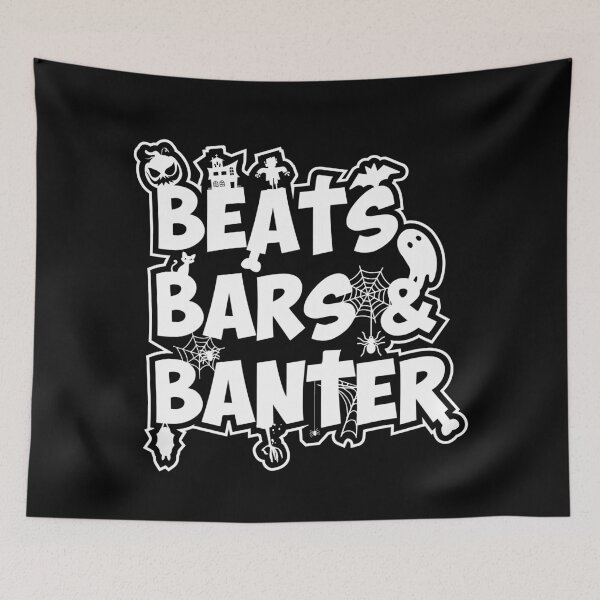 Item preview, Beats, Bars & Banter - Halloween - White designed and sold by BLICK-DESIGNS.