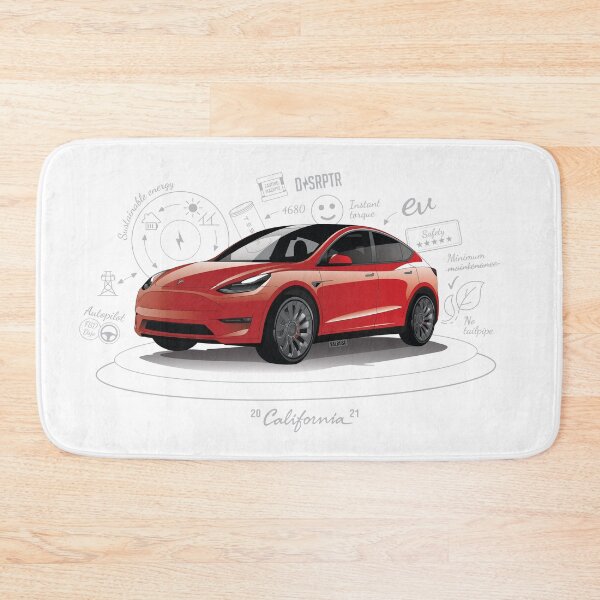 Item preview, Tesla Model Y Original Fan Art serial number: TMY001REDW designed and sold by valrusc.