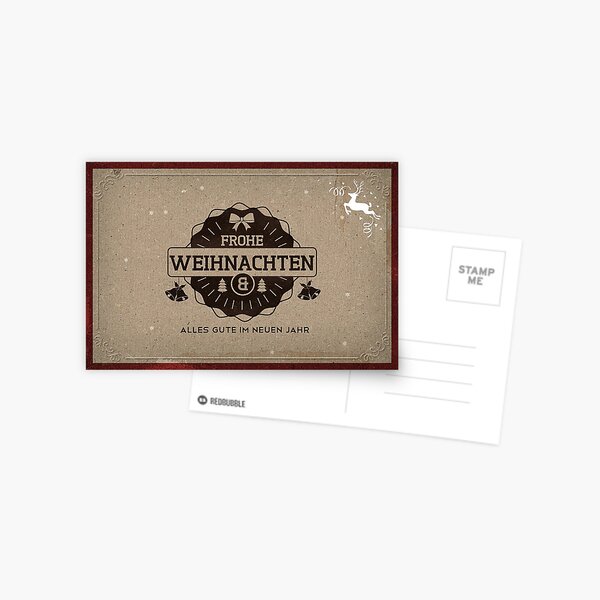 Retro Weihnachten #9 Postkarte