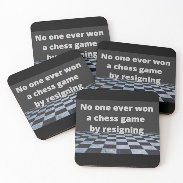 Item preview, Chess Never Give Up designed and sold by GambitChess.