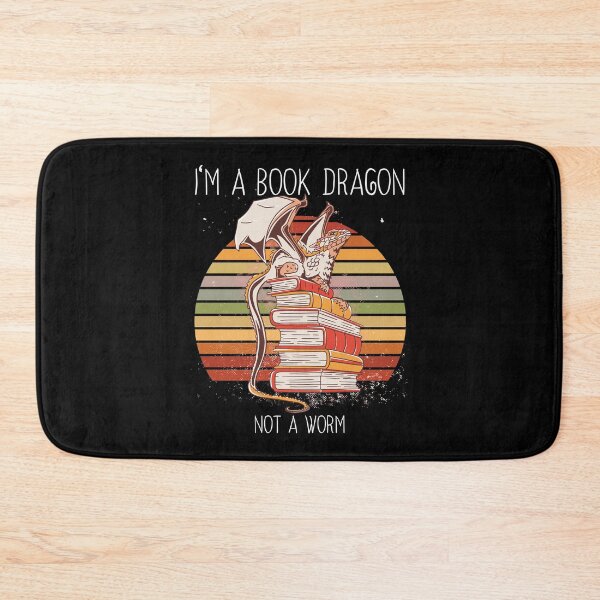 Item preview, I'm a Book Dragon not a worm. designed and sold by emphatic.