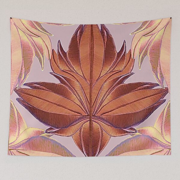 Item preview, autumn leaf, cage, rhombus, dusty rose, terracotta, designed and sold by Maria Mihailova.