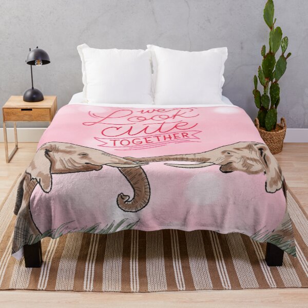 Item preview, We Look Cute Together - African Elephants in Love designed and sold by BunnyBizarre.