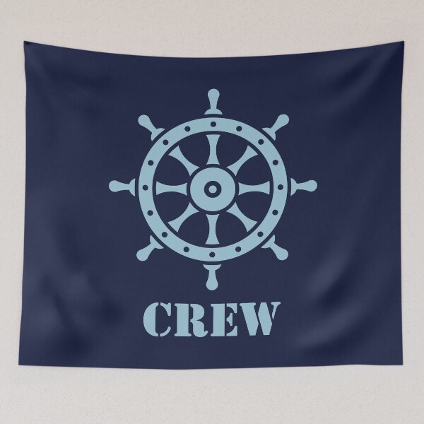 Item preview, Crew (Crew Complement / Ship’s Wheel / Skyblue) designed and sold by MrFaulbaum.