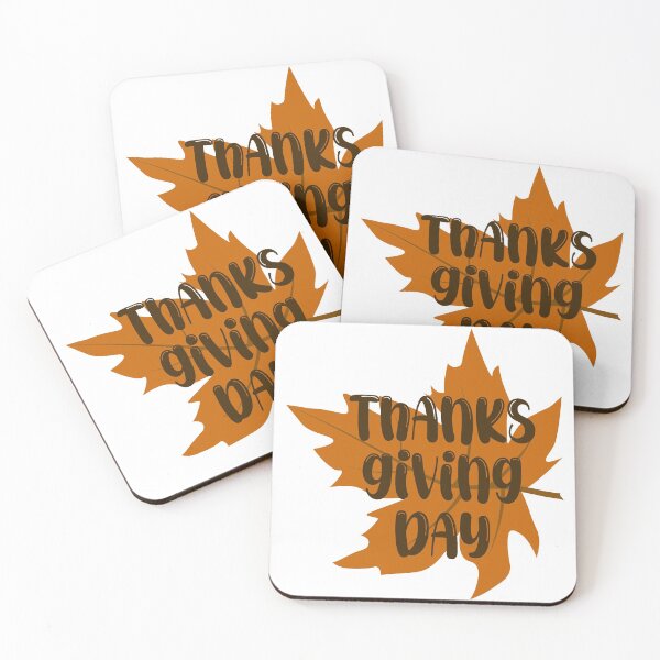Item preview, Thanksgiving day greeting on maple leaf designed and sold by CutieBlue.