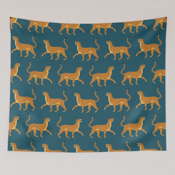 Item preview, Teal Blue Leopard Pattern designed and sold by thelustrous.