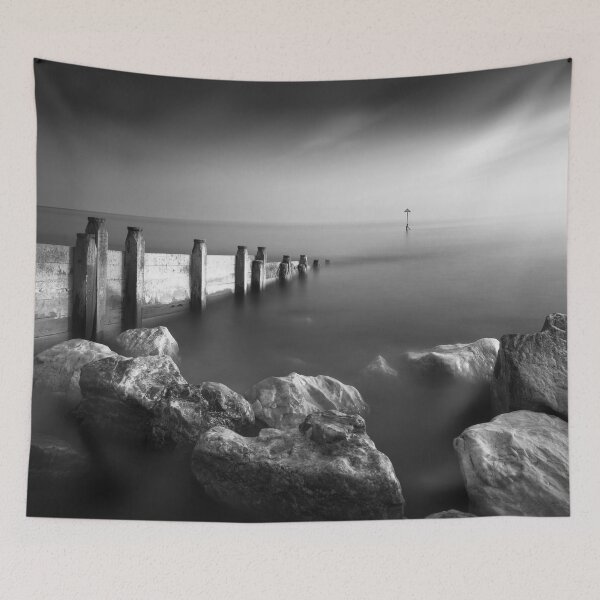 Item preview, Black and White Sea Defences designed and sold by Craig Joiner.
