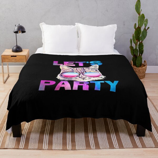 Item preview, Let's party cat - cool gift idea designed and sold by HarveyChaats.
