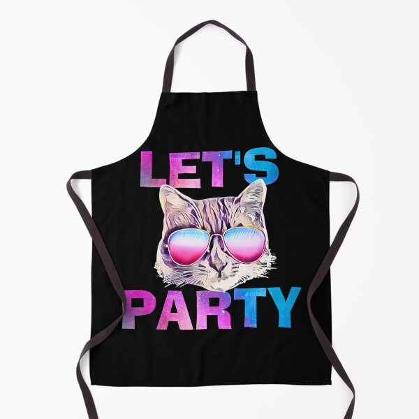 Item preview, Let's party cat - cool gift idea designed and sold by HarveyChaats.