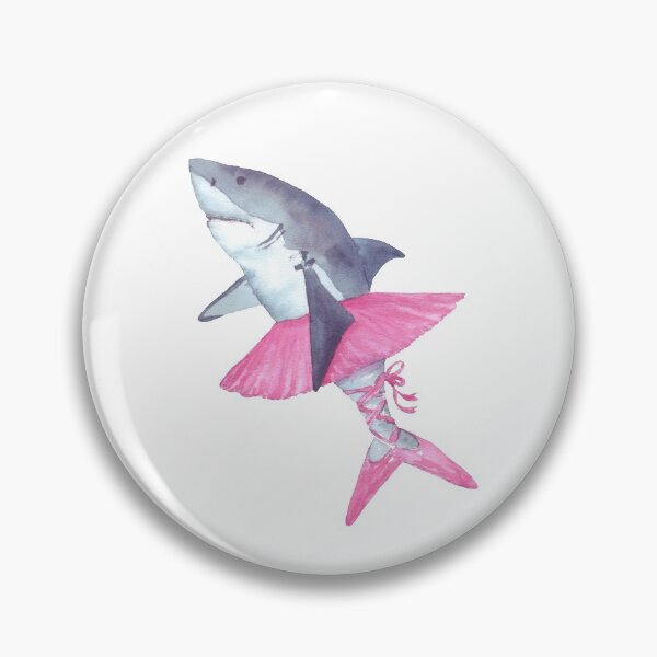 Item preview, Shark ballerina in tutu and pointe shoes designed and sold by apelsishka-art.
