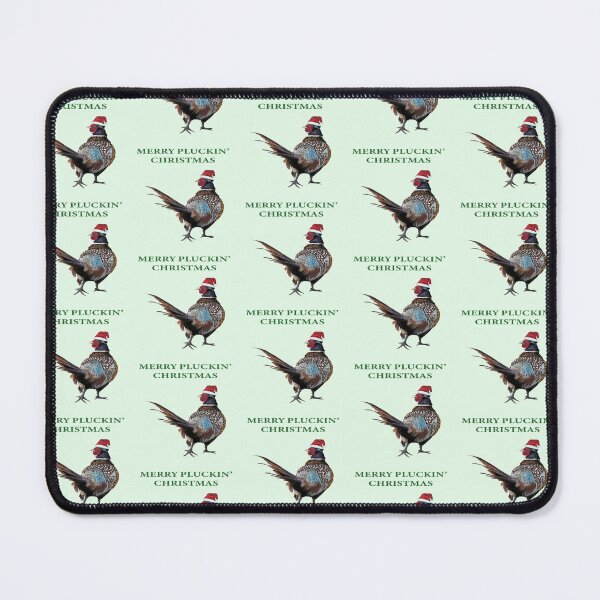 Item preview, Merry plucking Christmas Pheasant - Festive pheasants - game bird- Christmas Pheasant art - Christmas bird designed and sold by IslesArt.