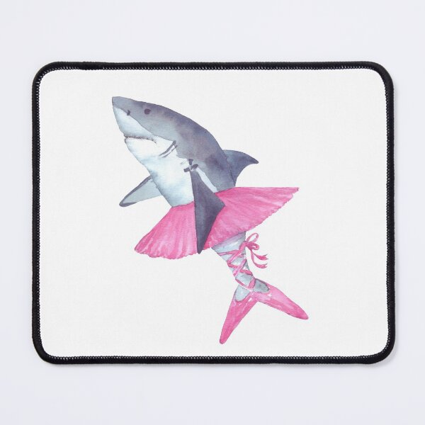 Item preview, Shark ballerina in tutu and pointe shoes designed and sold by apelsishka-art.
