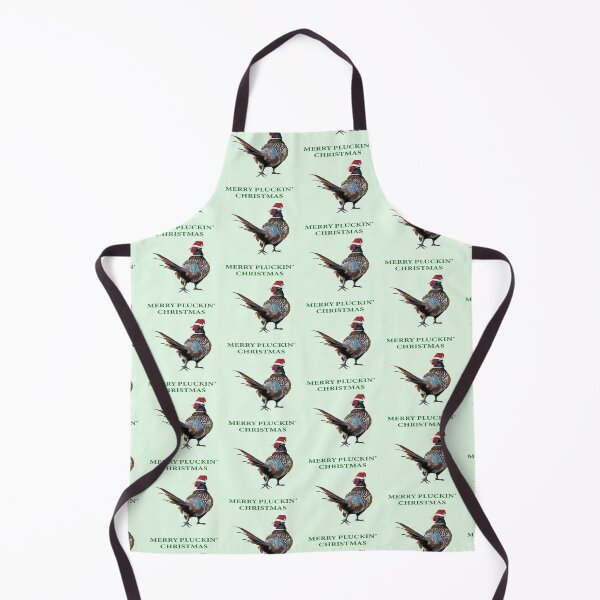 Item preview, Merry plucking Christmas Pheasant - Festive pheasants - game bird-  Christmas Pheasant art - Christmas bird designed and sold by IslesArt.
