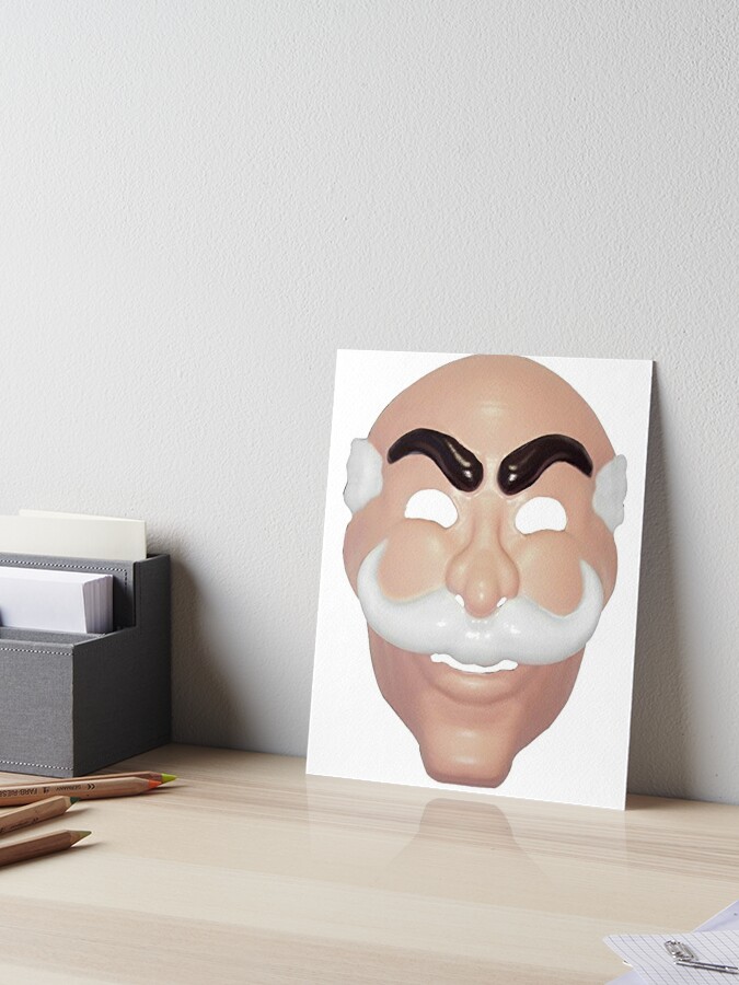 Elliot's Mr Mask" Art Board Print for Sale by |