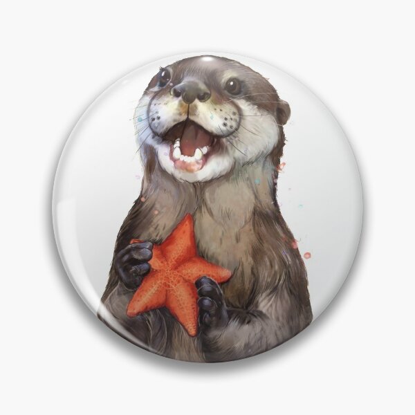 Item preview, Otterly Delighted Otter designed and sold by lauragraves.