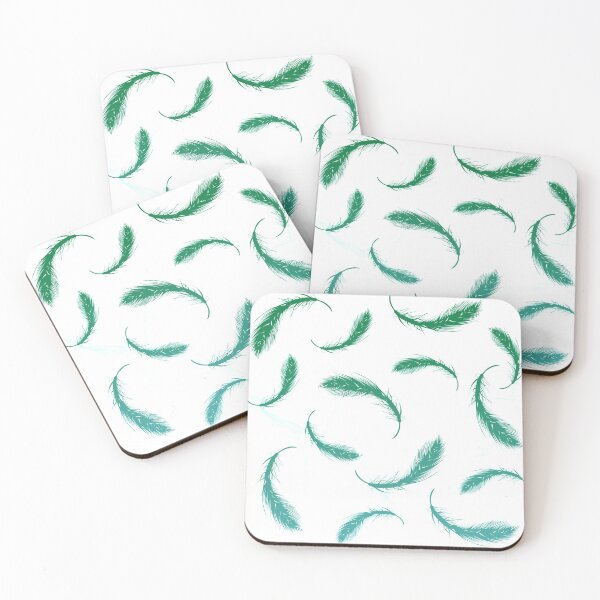 Item preview, Green and blue feathers designed and sold by Topmel.