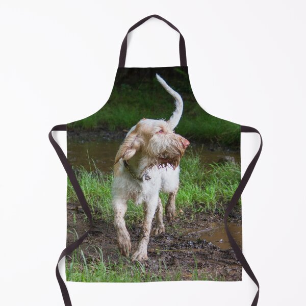 Item preview, Puddle explorer Spinone by heidiannemorris designed and sold by FOLK ART FUSION by heidiannemorris.