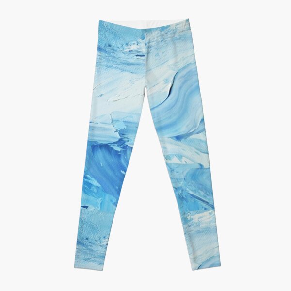 Blue Impasto Leggings