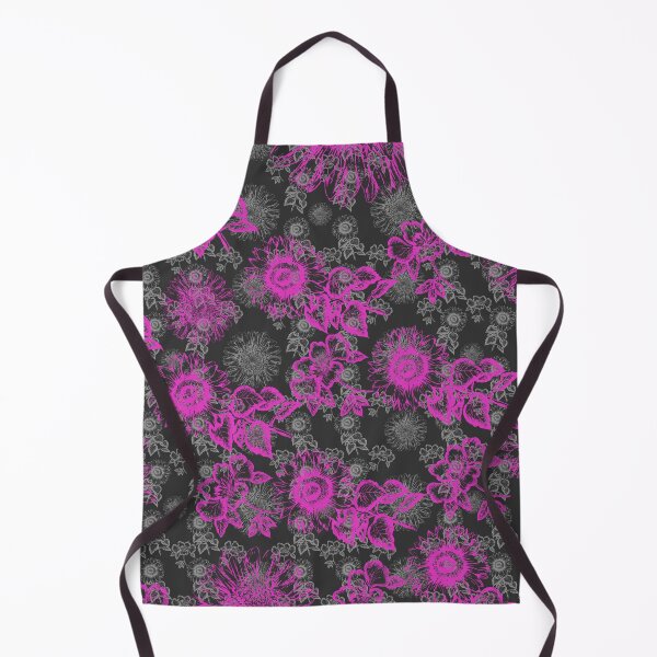 Item preview, Floral Pink Silver And Black Pattern designed and sold by LRGraphics.