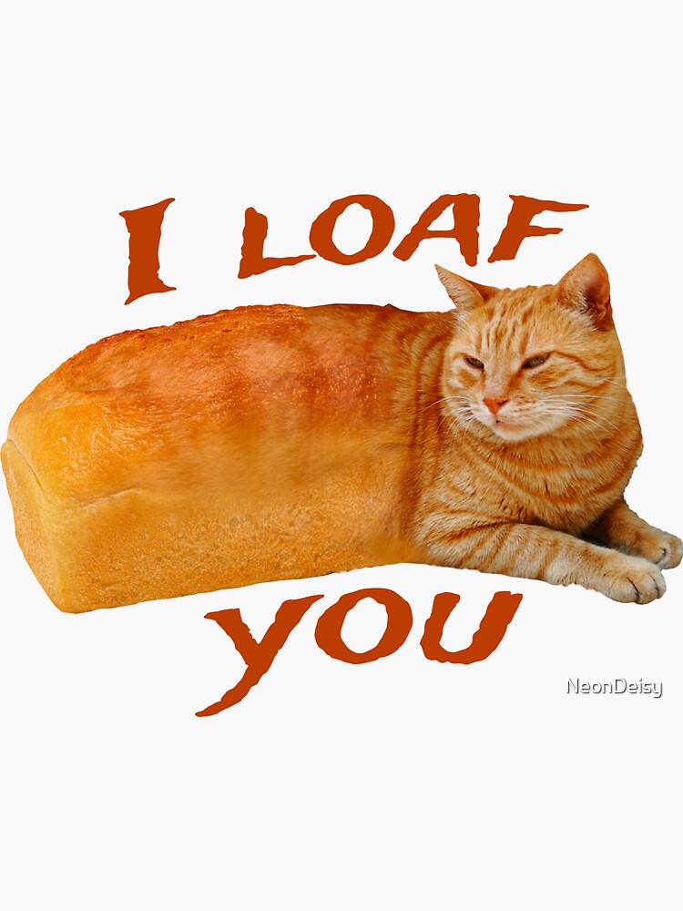 "Cat Loaf" Sticker for Sale by NeonDeisy Redbubble