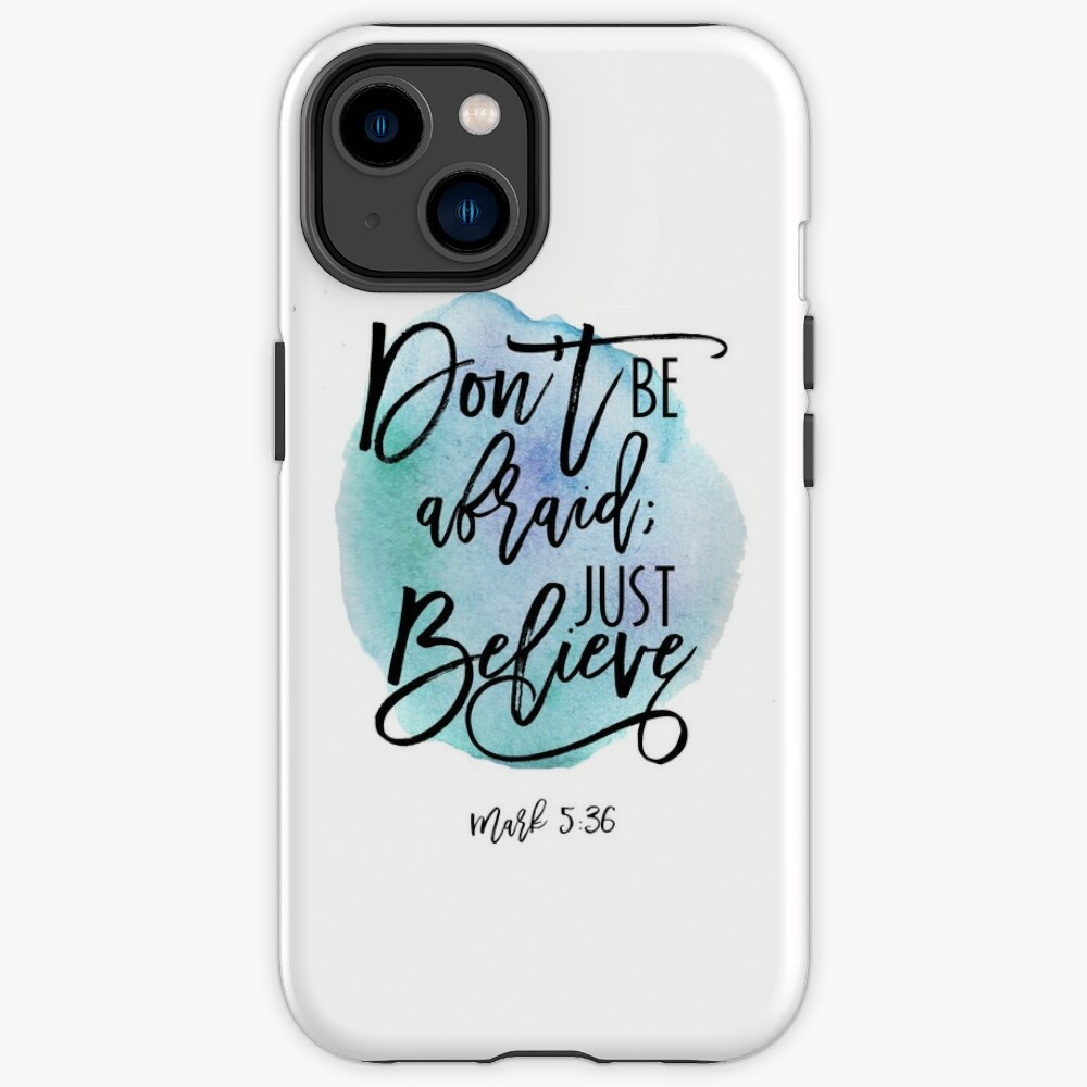 Bible verse Mark 5:36 with Blue Watercolor Background Zipper Pouch for  Sale by Martina Mladenova