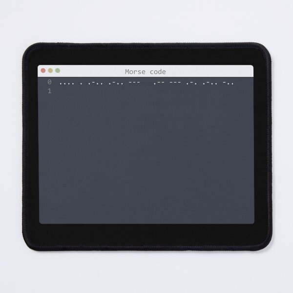 Item preview, . Morse code language Hello World program sample in editor window designed and sold by IuriiVlasenko.