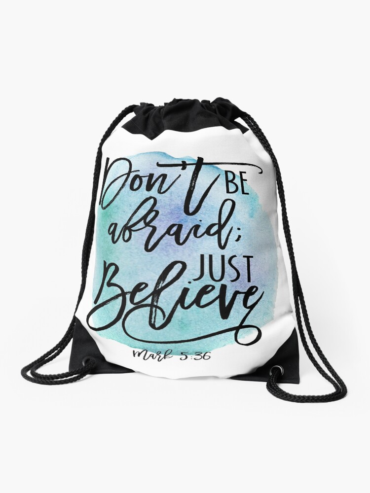 Bible verse Mark 5:36 with Blue Watercolor Background Zipper Pouch for  Sale by Martina Mladenova