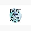 Bible Verse Mark 5 36 With Blue Watercolor Background Zipper Pouch By Blackcatprints Redbubble