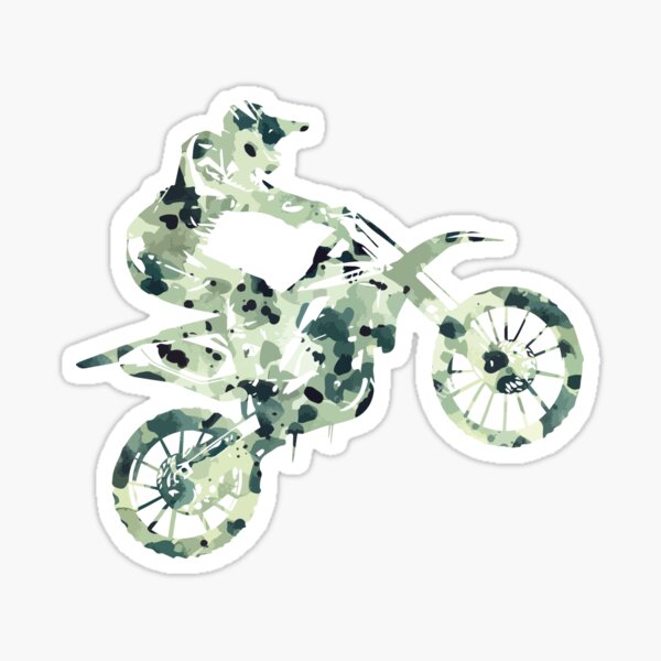 Item preview, Motocross Dirt Bike Racing Camo Motorcycle Rider designed and sold by roxy7922.
