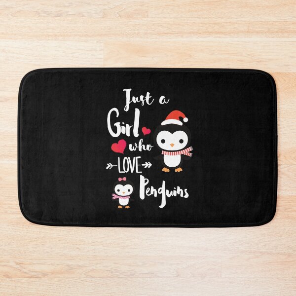 Item preview, Just A Girl Who Loves Penguins designed and sold by Preety Padhiyar.