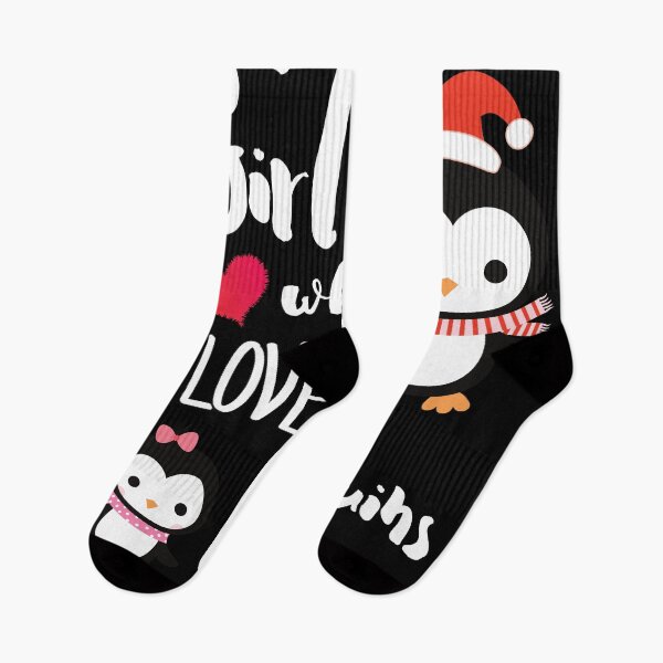 Item preview, Just A Girl Who Loves Penguins designed and sold by Preety Padhiyar.
