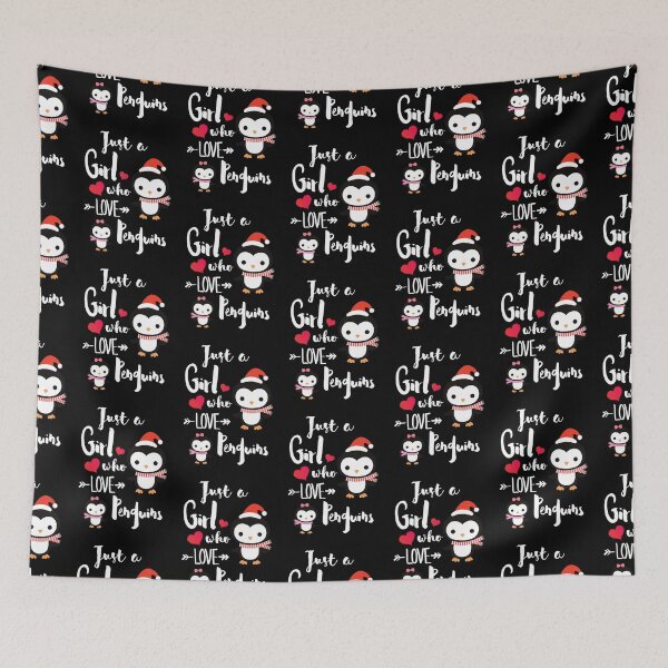Item preview, Just A Girl Who Loves Penguins designed and sold by Preety Padhiyar.