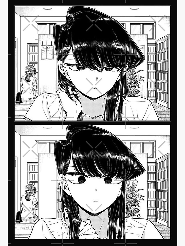 komi san manga panel | Greeting Card