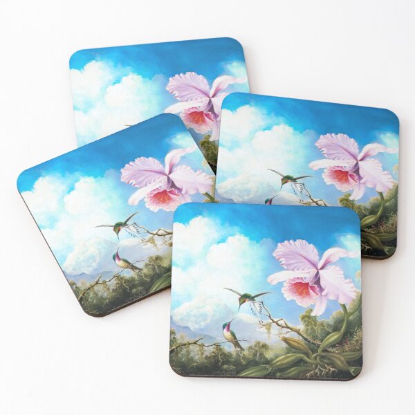 Item preview, Two hummingbirds and an orchid by Martin Johnson Head designed and sold by freedom-dream.