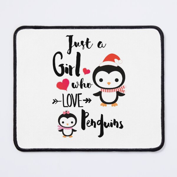 Item preview, just a girl who loves penguins designed and sold by Preety Padhiyar.