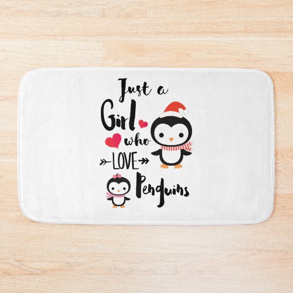 Item preview, just a girl who loves penguins designed and sold by Preety Padhiyar.