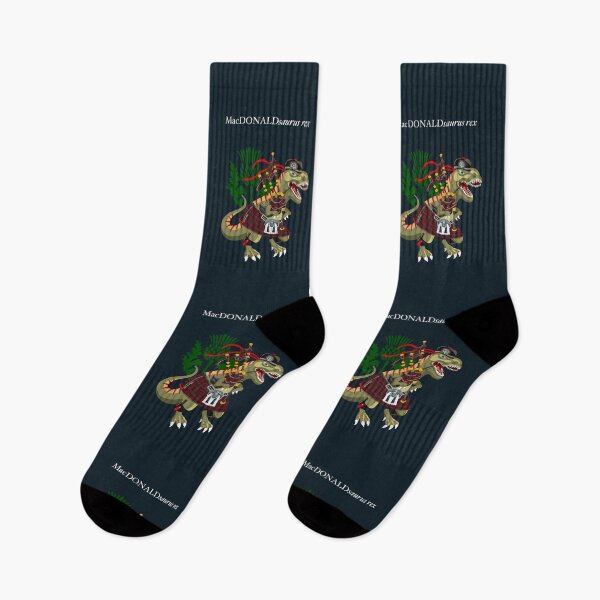 Item preview, Clanosaurus Rex MacDONALDsaurus rex MacDonald Modern Scotland Plaid Family Tartan designed and sold by Lisa Rotenberg.