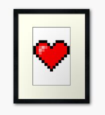 Pixel Heart Framed Print