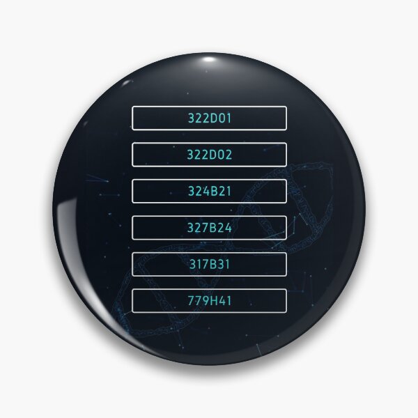 Item preview, Orphan Black Clone Tag Numbers - Blue text, White border designed and sold by rokiyoko.