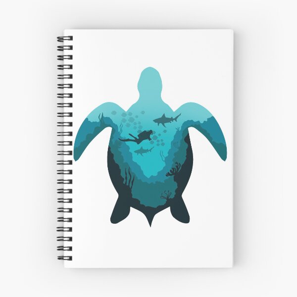 Item preview, sea turtle diving designed and sold by landscapeworlds.