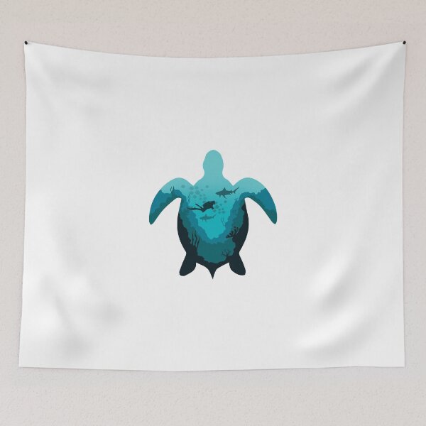 Item preview, sea turtle diving designed and sold by landscapeworlds.